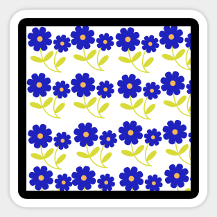 BLUE FLOWER TEXTURE DESIGN Sticker